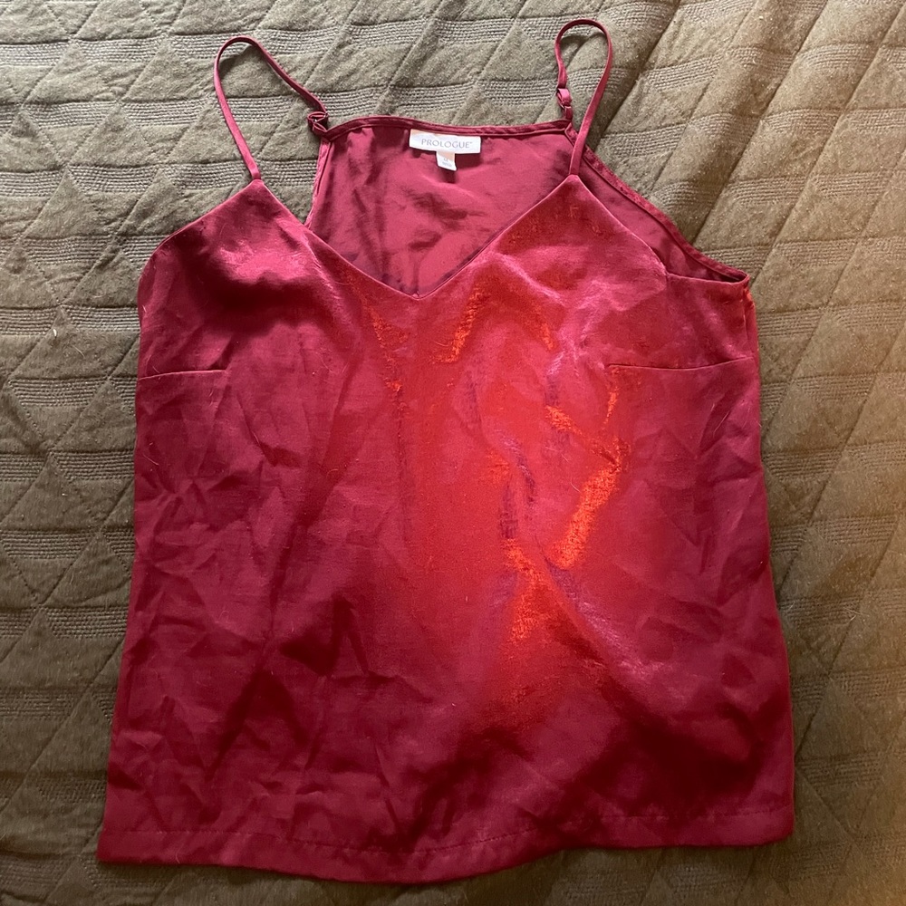 Target satin burgundy shirt